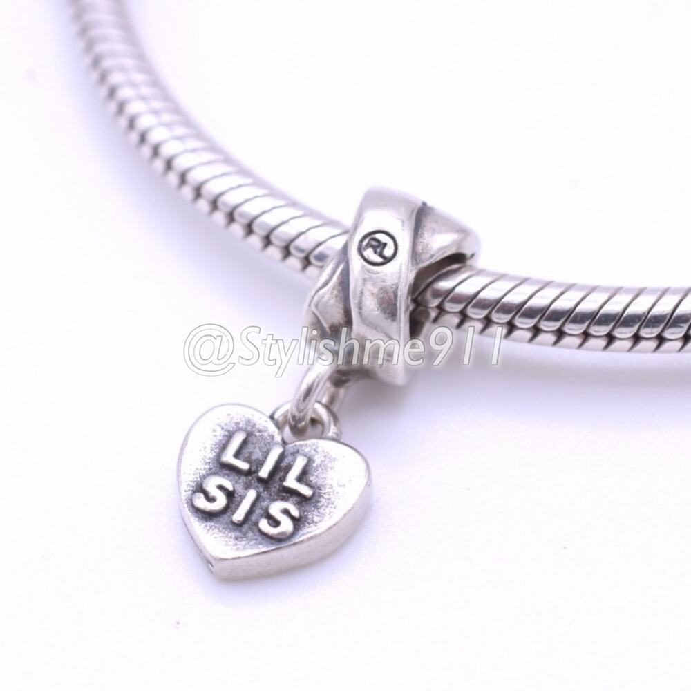 Little Sister "LIL SIS" Sterling Silver charm